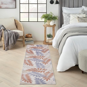 image:imageNourison Home Aloha Grey Blue 2 x 3 Area Rug  Easy Clean Non Shedding Bed Room Living Room Dining Room Kitchen 2 x 3Blue Mocha