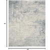 image:imageNourison Enriched Ivory Grey 93 x 127 Area Rug  Easy Clean Non Shedding Bed Room Living Room Dining Room Kitchen 9 x 13Blue Silver