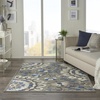 image:imageNourison Home Aloha Red Multicolor 7 x 10 Area Rug  Easy Clean Non Shedding Bed Room Living Room Dining Room Kitchen 7 x 10GreyMulti