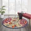 image:imageNourison Home Aloha Red Multicolor 7 x 10 Area Rug  Easy Clean Non Shedding Bed Room Living Room Dining Room Kitchen 7 x 10RedMulti