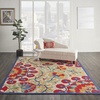 image:imageNourison Home Aloha Red Multicolor 7 x 10 Area Rug  Easy Clean Non Shedding Bed Room Living Room Dining Room Kitchen 7 x 10RedMulti