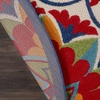 image:imageNourison Home Aloha Red Multicolor 7 x 10 Area Rug  Easy Clean Non Shedding Bed Room Living Room Dining Room Kitchen 7 x 10RedMulti