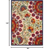 image:imageNourison Home Aloha Red Multicolor 7 x 10 Area Rug  Easy Clean Non Shedding Bed Room Living Room Dining Room Kitchen 7 x 10RedMulti