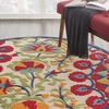 image:imageNourison Home Aloha Red Multicolor 7 x 10 Area Rug  Easy Clean Non Shedding Bed Room Living Room Dining Room Kitchen 7 x 10RedMulticolor