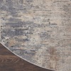 image:imageNourison Home Rustic Textures Rustic Grey 710 x round Area Rug Easy Cleaning Non Shedding Bed Room Living Room Dining Room Kitchen 8 RoundBeigeGrey