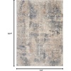 image:imageNourison Home Rustic Textures Rustic Grey 710 x round Area Rug Easy Cleaning Non Shedding Bed Room Living Room Dining Room Kitchen 8 RoundBeigeGrey