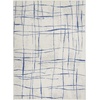 image:imageNourison Home Whimsicle Ivory Blue 6 x 9 Area Rug  Easy Clean Non Shedding Bed Room Living Room Dining Room Kitchen 6 x 9Ivory Blue