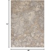 image:imageMichael Amini MA90 Uptown IvoryGrey 4 x 6 Area Rug  Easy Clean Non Shedding Bed Room Living Room Dining Room Kitchen 4 x 6BeigeGrey