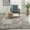image:imageMichael Amini MA90 Uptown IvoryGrey 4 x 6 Area Rug  Easy Clean Non Shedding Bed Room Living Room Dining Room Kitchen 4 x 6IvoryGrey