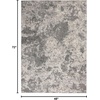 image:imageMichael Amini MA90 Uptown IvoryGrey 4 x 6 Area Rug  Easy Clean Non Shedding Bed Room Living Room Dining Room Kitchen 4 x 6IvoryGrey