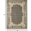 image:imageMichael Amini Platine Charcoal 35 x 55 Area Rug  Easy Clean Non Shedding Bed Room Living Room Dining Room Kitchen 4 x 6Charcoal
