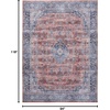 image:imageNourison Home Brilliance Machine Washable Traditional Vintage BlueMulti 4 x 6 Area Rug Easy Cleaning Non Shedding Bed Room Living Room Dining Room Kitchen 4x6BlueMulti