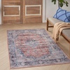 image:imageNourison Home Brilliance Machine Washable Traditional Vintage BlueMulti 4 x 6 Area Rug Easy Cleaning Non Shedding Bed Room Living Room Dining Room Kitchen 4x6BlueMulti