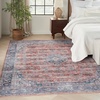 image:imageNourison Home Brilliance Machine Washable Traditional Vintage BlueMulti 4 x 6 Area Rug Easy Cleaning Non Shedding Bed Room Living Room Dining Room Kitchen 4x6BlueMulti