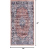 image:imageNourison Home Brilliance Machine Washable Traditional Vintage BlueMulti 4 x 6 Area Rug Easy Cleaning Non Shedding Bed Room Living Room Dining Room Kitchen 4x6BlueMulti