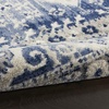 image:imageNourison Home Cyrus Bohemian Ivory Blue 53 x 73 Area Rug Easy Clean Non Shedding Bed Room Living Room Dining Room Kitchen 5x7Ivory Blue