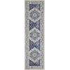 image:imageNourison Home Cyrus Bohemian Ivory Blue 53 x 73 Area Rug Easy Clean Non Shedding Bed Room Living Room Dining Room Kitchen 5x7Ivory Blue