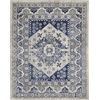 image:imageNourison Home Cyrus Bohemian Ivory Blue 53 x 73 Area Rug Easy Clean Non Shedding Bed Room Living Room Dining Room Kitchen 5x7Ivory Blue