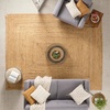 image:imageNourison Home Natural Jute Natural 5 x 7 Area Rug  Easy Clean Non Shedding Bed Room Living Room Dining Room Kitchen 5 x 7Natural