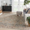 image:imageNourison Home Petra Vintage Blue 23 x 102 Area Rug Easy Clean Non Shedding Bed Room Living Room Dining Room Kitchen 2x10Blue
