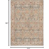 image:imageNourison Home Petra Vintage Blue 23 x 102 Area Rug Easy Clean Non Shedding Bed Room Living Room Dining Room Kitchen 2x10Blue