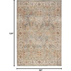 image:imageNourison Home Petra Vintage Blue 23 x 102 Area Rug Easy Clean Non Shedding Bed Room Living Room Dining Room Kitchen 2x10Blue