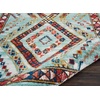image:imageNourison Home Tribal Decor White 22 x 79 Area Rug  Easy Clean Non Shedding Bed Room Living Room Dining Room Kitchen 8 RunnerAqua