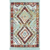 image:imageNourison Home Tribal Decor White 22 x 79 Area Rug  Easy Clean Non Shedding Bed Room Living Room Dining Room Kitchen 8 RunnerAqua