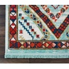 image:imageNourison Home Tribal Decor White 22 x 79 Area Rug  Easy Clean Non Shedding Bed Room Living Room Dining Room Kitchen 8 RunnerAqua