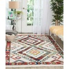 image:imageNourison Home Tribal Decor White 22 x 79 Area Rug  Easy Clean Non Shedding Bed Room Living Room Dining Room Kitchen 8 RunnerWhite