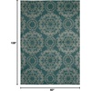 image:imageNourison Tranquility Transitional Ivory 39 x 59 Area Rug Easy Cleaning Non Shedding Bed Room Living Room Dining Room Kitchen 4x6Aqua