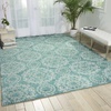 image:imageNourison Tranquility Transitional Ivory 39 x 59 Area Rug Easy Cleaning Non Shedding Bed Room Living Room Dining Room Kitchen 4x6Aqua