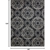 image:imageNourison Tranquility Transitional Ivory 39 x 59 Area Rug Easy Cleaning Non Shedding Bed Room Living Room Dining Room Kitchen 4x6Black