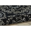 image:imageNourison Tranquility Transitional Ivory 39 x 59 Area Rug Easy Cleaning Non Shedding Bed Room Living Room Dining Room Kitchen 4x6Black