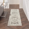 image:imageNourison Home Cyrus Bohemian Ivory Blue 53 x 73 Area Rug Easy Clean Non Shedding Bed Room Living Room Dining Room Kitchen 5x7Ivory