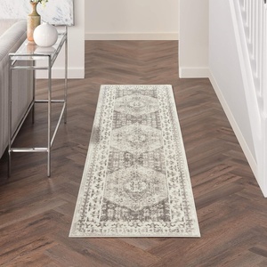 image:imageNourison Home Cyrus Bohemian Ivory Blue 53 x 73 Area Rug Easy Clean Non Shedding Bed Room Living Room Dining Room Kitchen 5x7Ivory