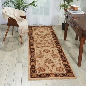 image:imageNourison Home Heritage Hall Beige 6 x Freeform Area Rug  Easy Clean Non Shedding Bed Room Living Room Dining Room Kitchen 6 x FreeformBeige