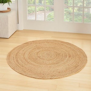 image:imageNourison Home Natural Jute Natural 5 x 7 Area Rug  Easy Clean Non Shedding Bed Room Living Room Dining Room Kitchen 5 x 7Natural