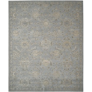image:imageNourison Home Silk Infusion Transitional Blue 79 x 99 Area Carpet Washproof Non Shedding Bed Room Living Room Dining Room Kitchen 8x10Blue