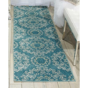 image:imageNourison Tranquility Transitional Ivory 39 x 59 Area Rug Easy Cleaning Non Shedding Bed Room Living Room Dining Room Kitchen 4x6Aqua