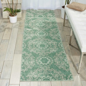image:imageNourison Tranquility Transitional Ivory 39 x 59 Area Rug Easy Cleaning Non Shedding Bed Room Living Room Dining Room Kitchen 4x6Light Green
