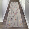 image:imageNourison Home Grafix Red 3 x 5 Area Rug Modern Botanical Bed Room Living Room Dining Room Kitchen Easy Clean Non Shedding 3x5Grey