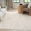 image:imageNourison Home Grafix Red 3 x 5 Area Rug Modern Botanical Bed Room Living Room Dining Room Kitchen Easy Clean Non Shedding 3x5Ivory Beige