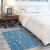 image:imageNourison Home Grafix Red 3 x 5 Area Rug Modern Botanical Bed Room Living Room Dining Room Kitchen Easy Clean Non Shedding 3x5Light Blue