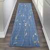 image:imageNourison Home Grafix Red 3 x 5 Area Rug Modern Botanical Bed Room Living Room Dining Room Kitchen Easy Clean Non Shedding 3x5Light Blue
