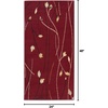 image:imageNourison Home Grafix Red 3 x 5 Area Rug Modern Botanical Bed Room Living Room Dining Room Kitchen Easy Clean Non Shedding 3x5Red