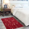 image:imageNourison Home Grafix Red 3 x 5 Area Rug Modern Botanical Bed Room Living Room Dining Room Kitchen Easy Clean Non Shedding 3x5Red