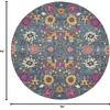 image:imageNourison Home Passion Ivory Multicolor 110 x 210 Area Rug  Easy Clean Non Shedding Bed Room Living Room Dining Room Kitchen 2 x 3Denim