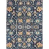 image:imageNourison Home Passion Ivory Multicolor 110 x 210 Area Rug  Easy Clean Non Shedding Bed Room Living Room Dining Room Kitchen 2 x 3Navy