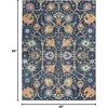 image:imageNourison Home Passion Ivory Multicolor 110 x 210 Area Rug  Easy Clean Non Shedding Bed Room Living Room Dining Room Kitchen 2 x 3Navy